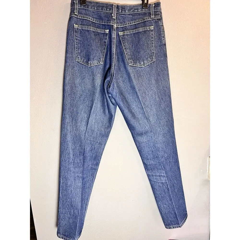 Vintage Sun River Mom Jeans‎ Womens 12 Regular Faded Dark Stone Y2K Made USA